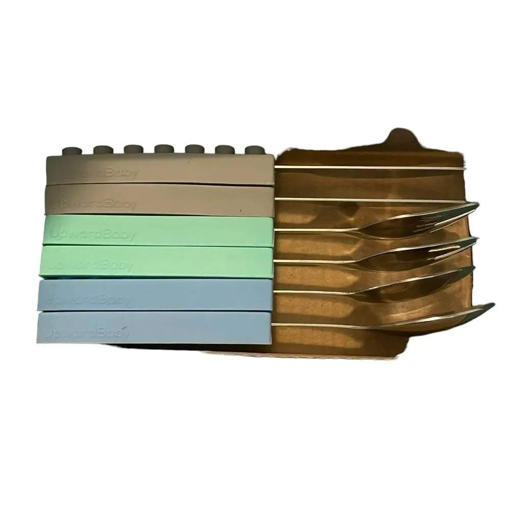 NEW UPWARD BABY 6 piece learning cutlery set